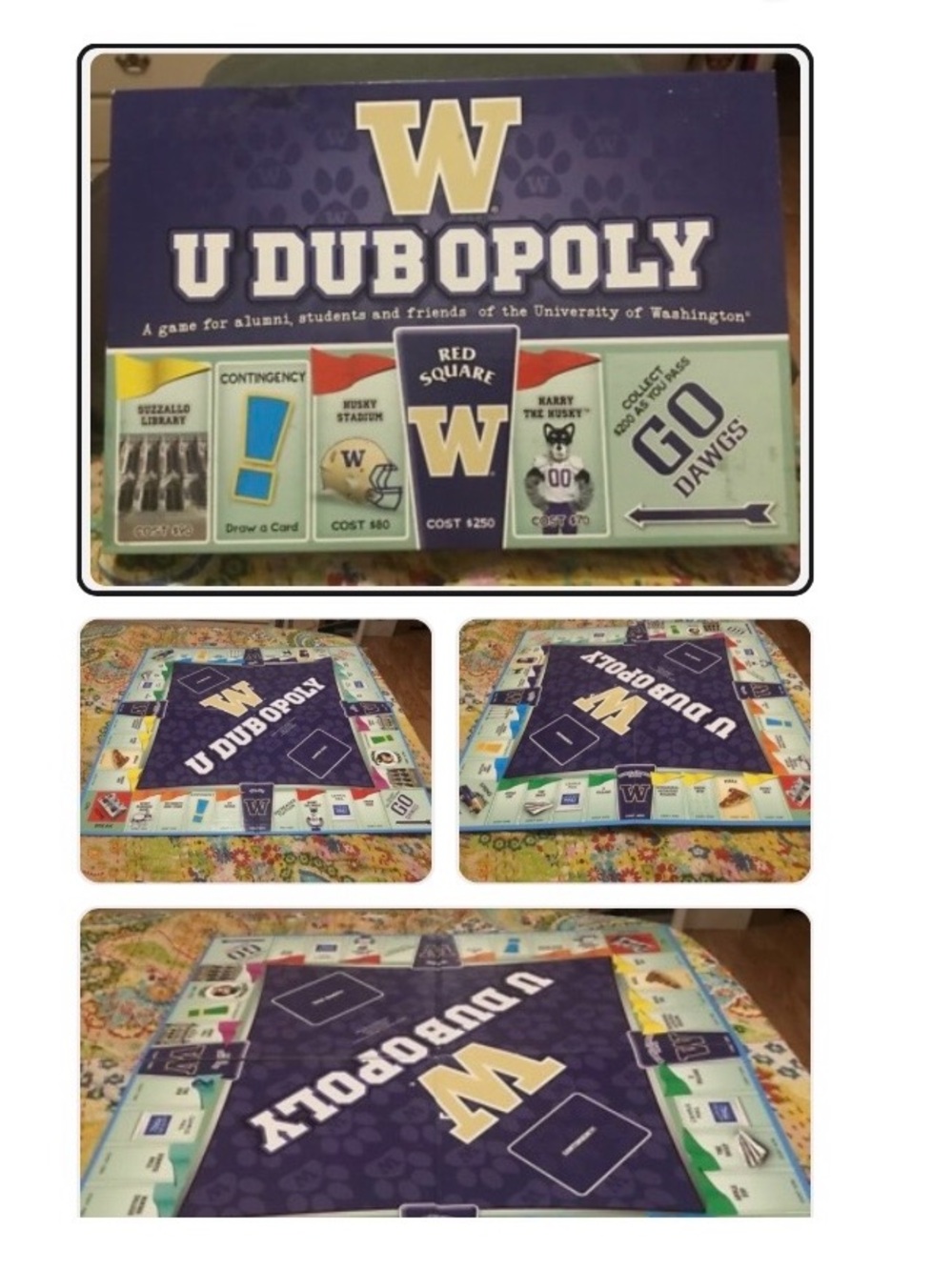 U Dubopoly Board Game - Purple/Gold